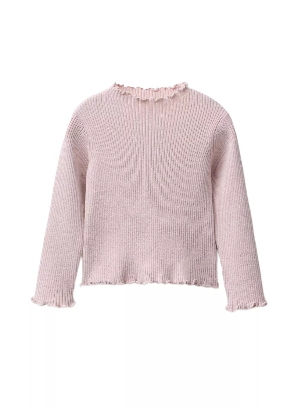 Zara baby girl rib knit long sleeve top and plain t-shirt bundle